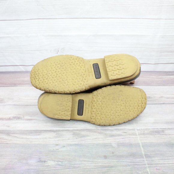 LL Bean Brown Leather Lace Up Unlined Waterproof Duck Boots Size 12 Medium - Picture 8 of 8